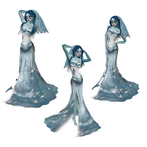 Emily Corpse Bride Trio by CatonaBlade on DeviantArt png image