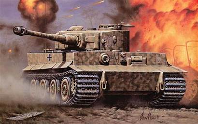 Tank Tiger War Battle Fire Vehicles Armored