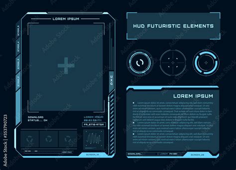 Futuristic Touch Screen Of User Interface Modern Hud Control Panel