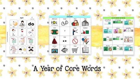 Praactically October Aac Resources For A Year Of Core Vocabulary