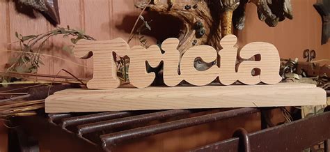 Wooden Scroll Saw Names Personalized Etsy
