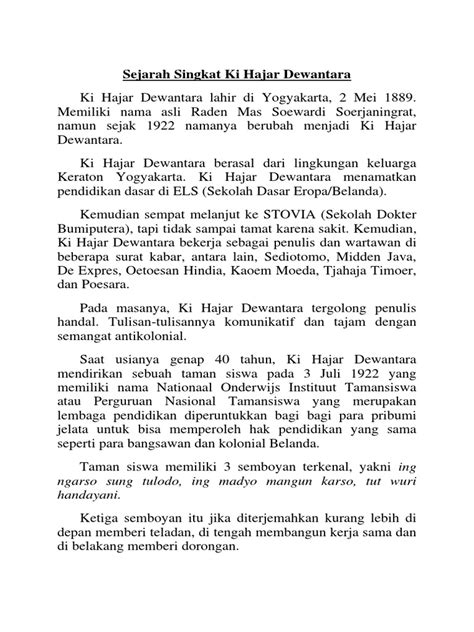 Hari pendidikan nasional jatuh pada tanggal 2 mei. Puisi Hari Pendidikan Nasional Ki Hajar Dewantara - KT Puisi