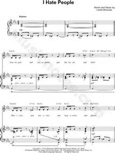 I Hate People From Scrooge The Musical Sheet Music In C Minor