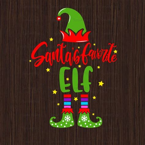 Santas Favorite Elf Svg Png Christmas Svg Png Christmas Elf Etsy