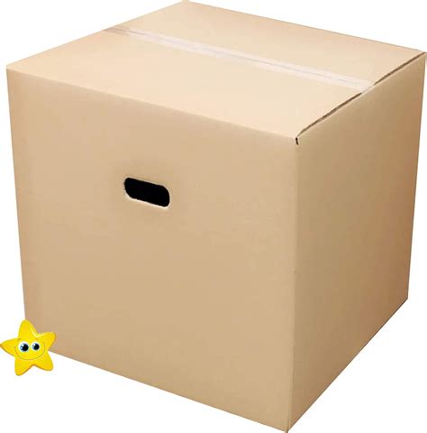 5 Extra Large Plain Cardboard Boxes Double Walled With Carry Handles