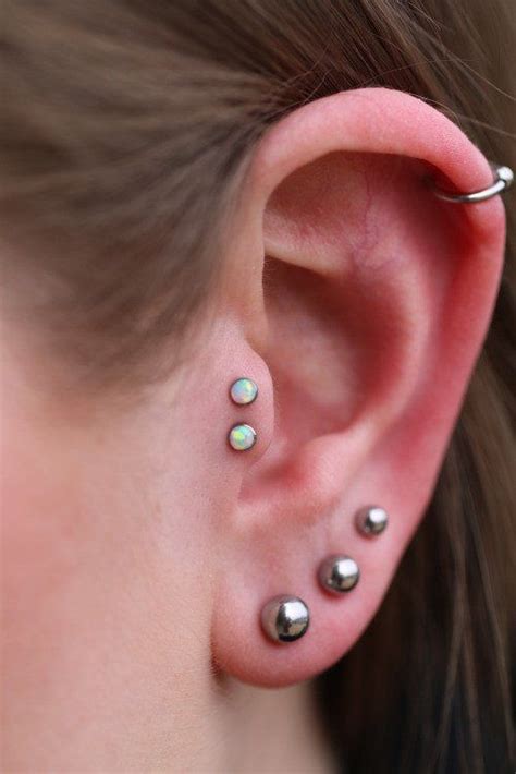 Dazzle Opal Ear Piercing In Opalite Earings Piercings Ear Piercings Piercing