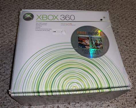 Microsoft Xbox 360 Premium Gold Pack 20 Gb Console For Sale Online Ebay