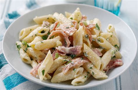 Developed with the eat smarter nutritionists and professional chefs. Lower-fat penne carbonara recipe - goodtoknow
