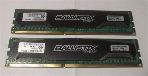 8GB (2x4GB) Crucial BallistiX Sport 1600MHz DDR3 Desktop Memory PC3 ...