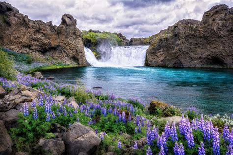 Lake With Waterfall Hd Wallpaper Background Image 2560x1707 Id