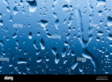 Rain Droplets On A Window Stock Photo Alamy