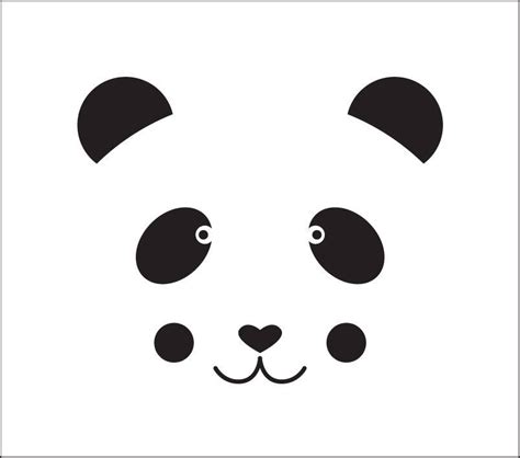 All you need for these adorable panda marshmallow treats are two small cookie cutters, jelly beans and melting white and black chocolate. Pochoir panda. dessin panda. pochoir en vinyle adhésif ...