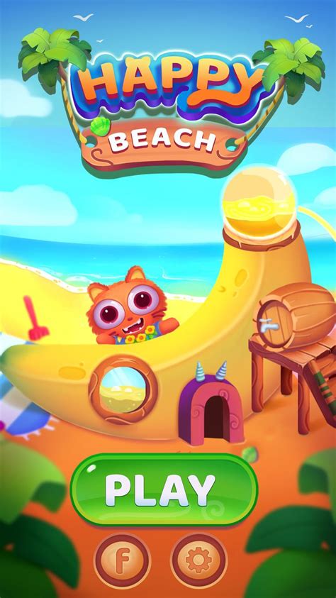Text Design Ui Design Game Design Game Logo Game Ui Beach Play