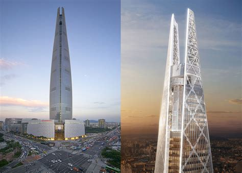 Worlds Newest Mega Skyscraper Opens In Seoul Lotte World Tower By Kohn