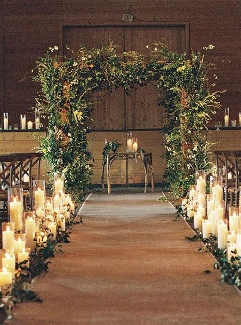 Indoor Wedding Ceremony Aisle Decorations Shelly Lighting