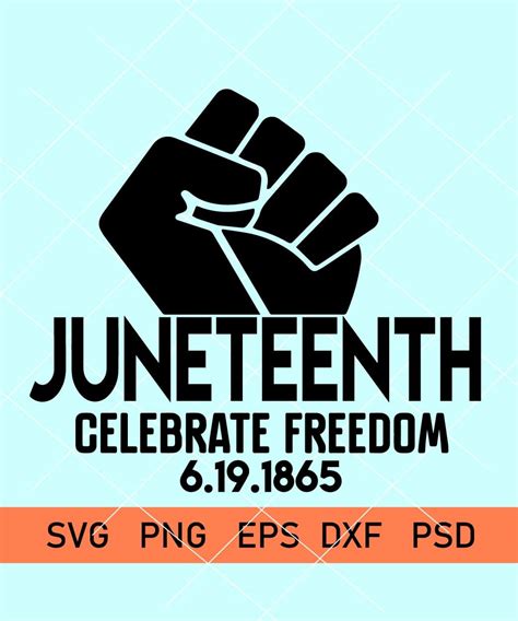 Juneteenth Words Svg