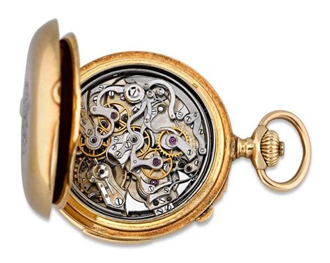 patek philippe yellow gold minute repeater split second chronograph pocket watch pocket watch
