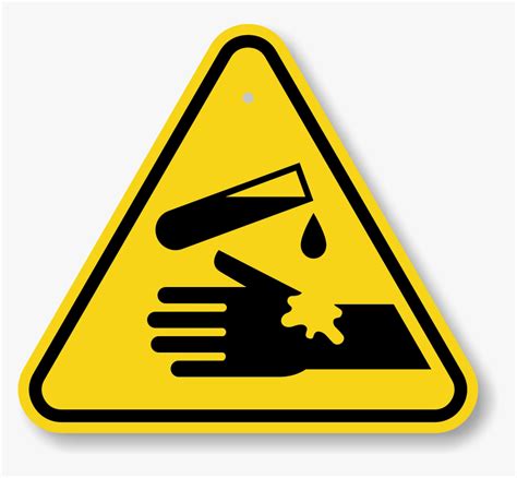Caution Clipart Transparent Corrosive Chemical Hazard Symbol Hd Png