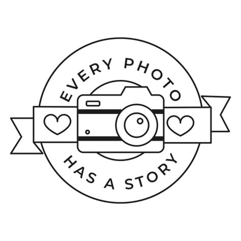 Jedes Foto Hat Ein Story Kameraobjektiv Mit Objektivem Herzabzeichen