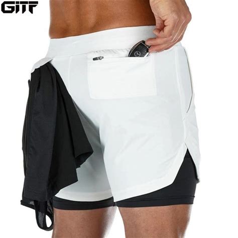 summer gym running men 2 in 1 sports jogging fitness shorts training quick dry jungs in shorts