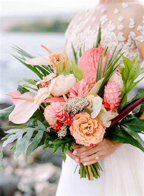 Striking Tropical Wedding Bouquets