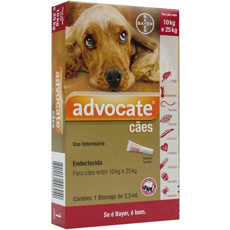Antipulgas Bayer Advocate Para Cães De 10 A 25 Kg 25 Ml