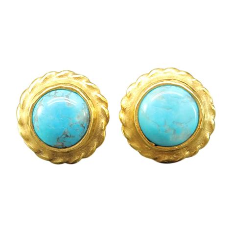 Amazon Com Natural Turquoise Stud Earrings Solid Sterling Silver