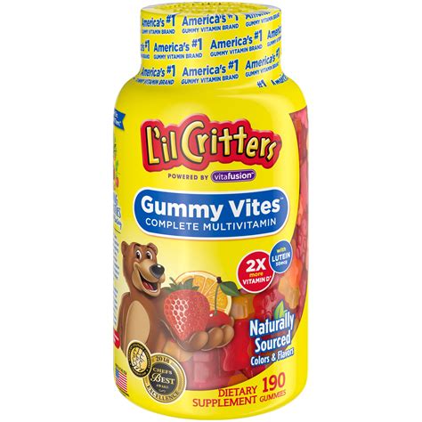 Lil Critters Gummy Vites Complete Kids Gummy Vitamins 190 Count