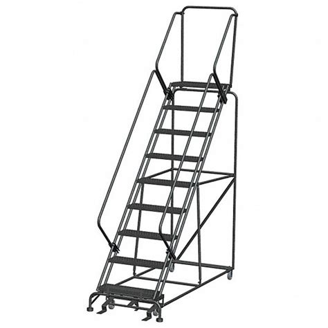 Ballymore Rolling Ladder 90 In Platform Ht 14 In Platform Dp 24 In