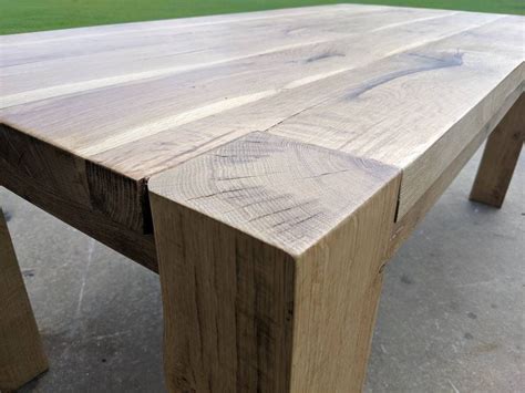 Quarter Sawn White Oak Custom Table Reclaimed Wood Parsons Etsy