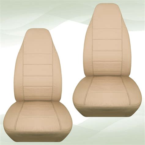 Front Set Car Seat Covers Fits Ford Explorer 1991 2002 Solid Sand