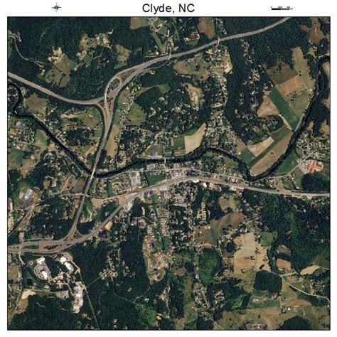 Aerial Photography Map Of Clyde Nc North Carolina