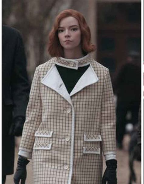 Best supporting actress in a tv role. The Queen's Gambit Anya Taylor-Joy Coat | TV-Series ...