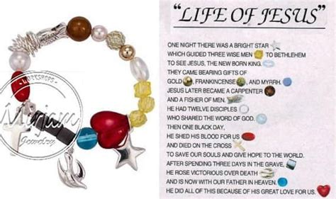Life Of Jesus Bracelet Etsy