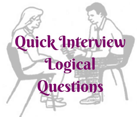 Quick Interview Logical Puzzle Questions With Answers