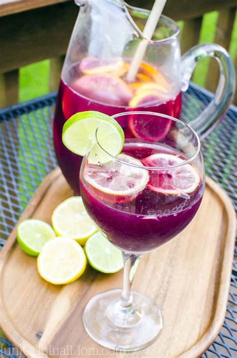 Add 2 cups of club soda just before serving. Best Ever Sangria Recipe - unOriginal Mom