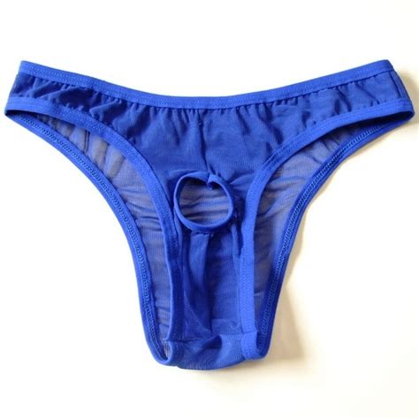 Sexy Men S Open Crotch Briefs Mesh Transparent Erotic Panties Tangas