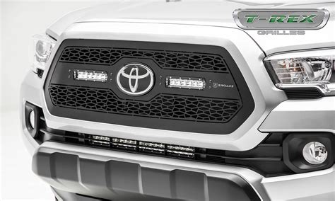 Trd Pro Style Front Grille W Led Off Road Lights For 2016 2021 Toyota