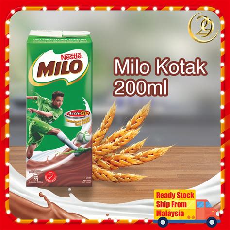 Milo Activ Go Rtd Kotak Ml X Pc Shopee Malaysia