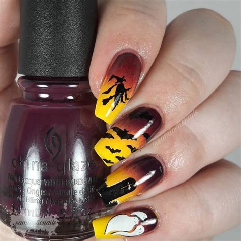 Cute Halloween Stiletto Nails Unlike Regular Acrylic Extensions You