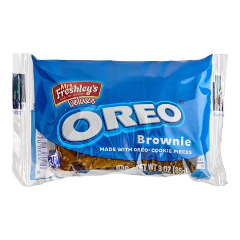 Mrs Freshleys Deluxe Individually Wrapped Oreo Brownie With Oreo