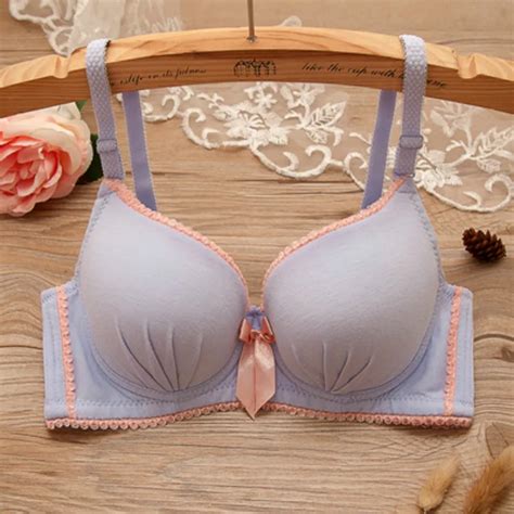 Yasemeen New Super Push Up Gather Bras For Babes Solid Lace Soft Underwire Brassiere For