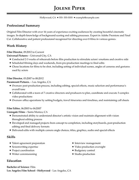 Entertainment Resume Template