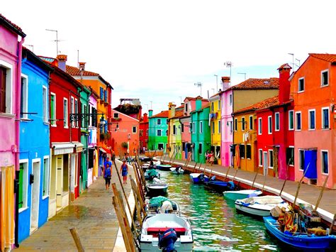 Colorful Island Of Burano Venice Italy Rpics