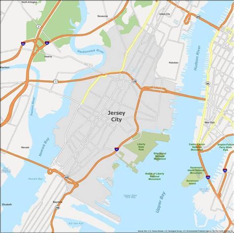 Discovering Jersey City Nj Map A Guide To Exploring The City Map Of