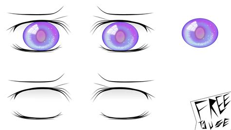 Cute Anime Eyes Png Posted By Samantha Cunningham
