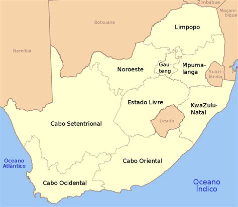 Fileprovíncias Da África Do Sulsvg Wikimedia Commons