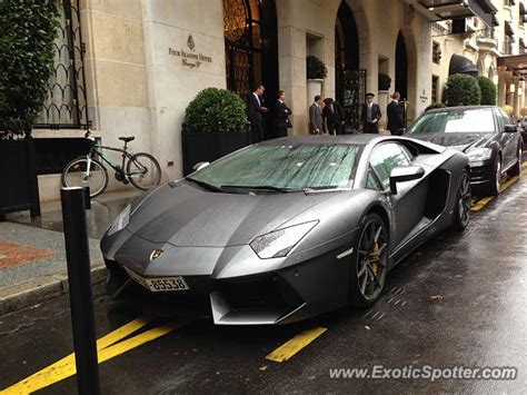 Lamborghini Aventador Spotted In Paris France On 0825
