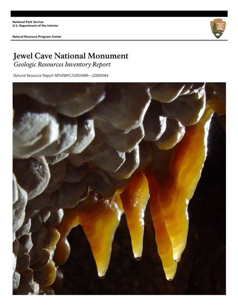 Geologic Resources Inventory Report Jewel Cave National Monument Docslib