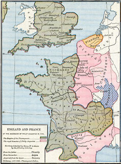 England And France At The Accession Of Philip Augustus